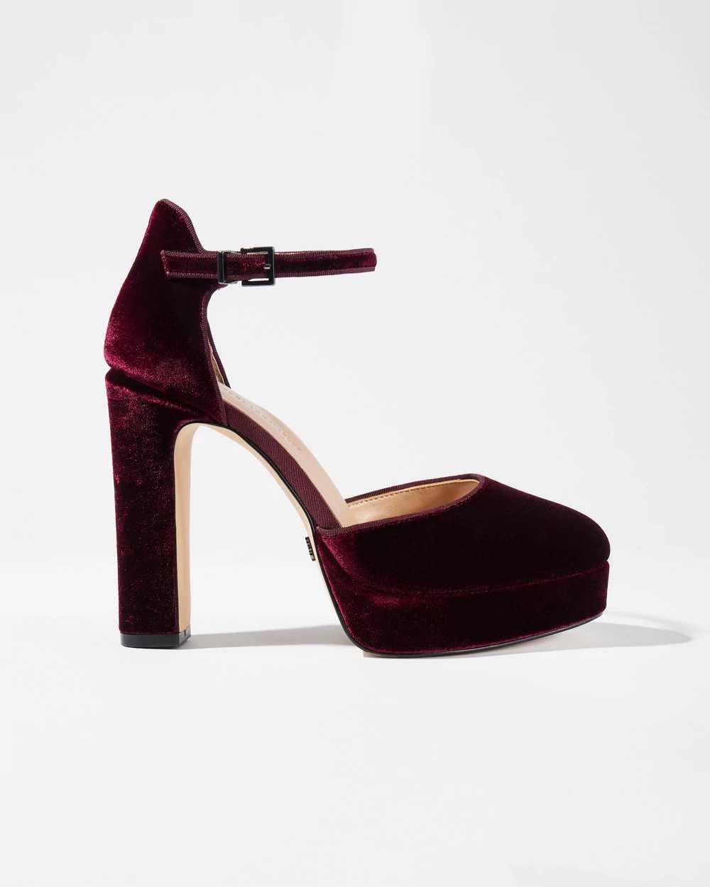 Velvet shop platform shoes
